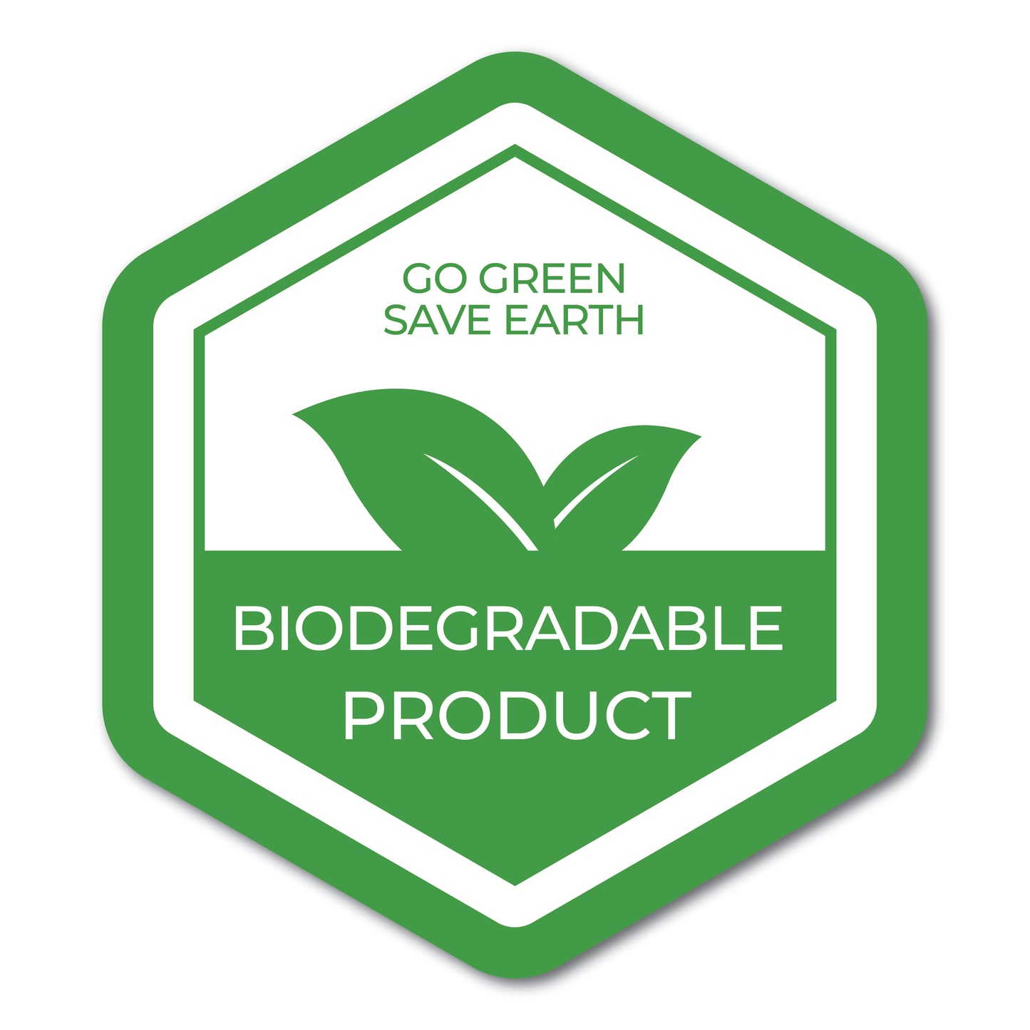 3cm Green Biodegradable Product Labels
