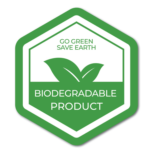 3cm Green Biodegradable Product Labels