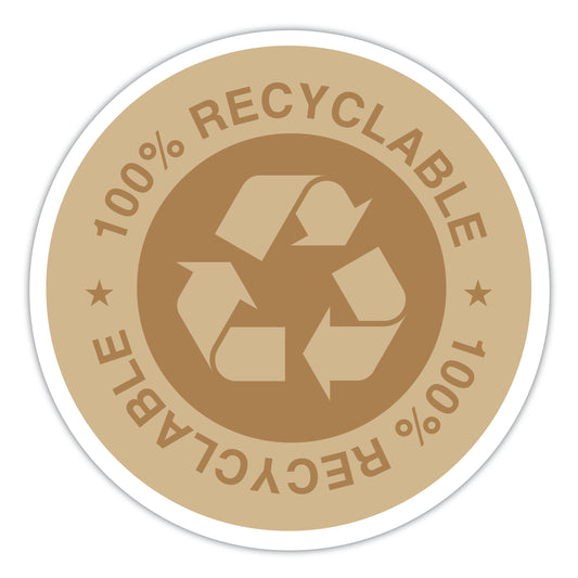 3cm Kraft Coloured 100% Recyclable Labels
