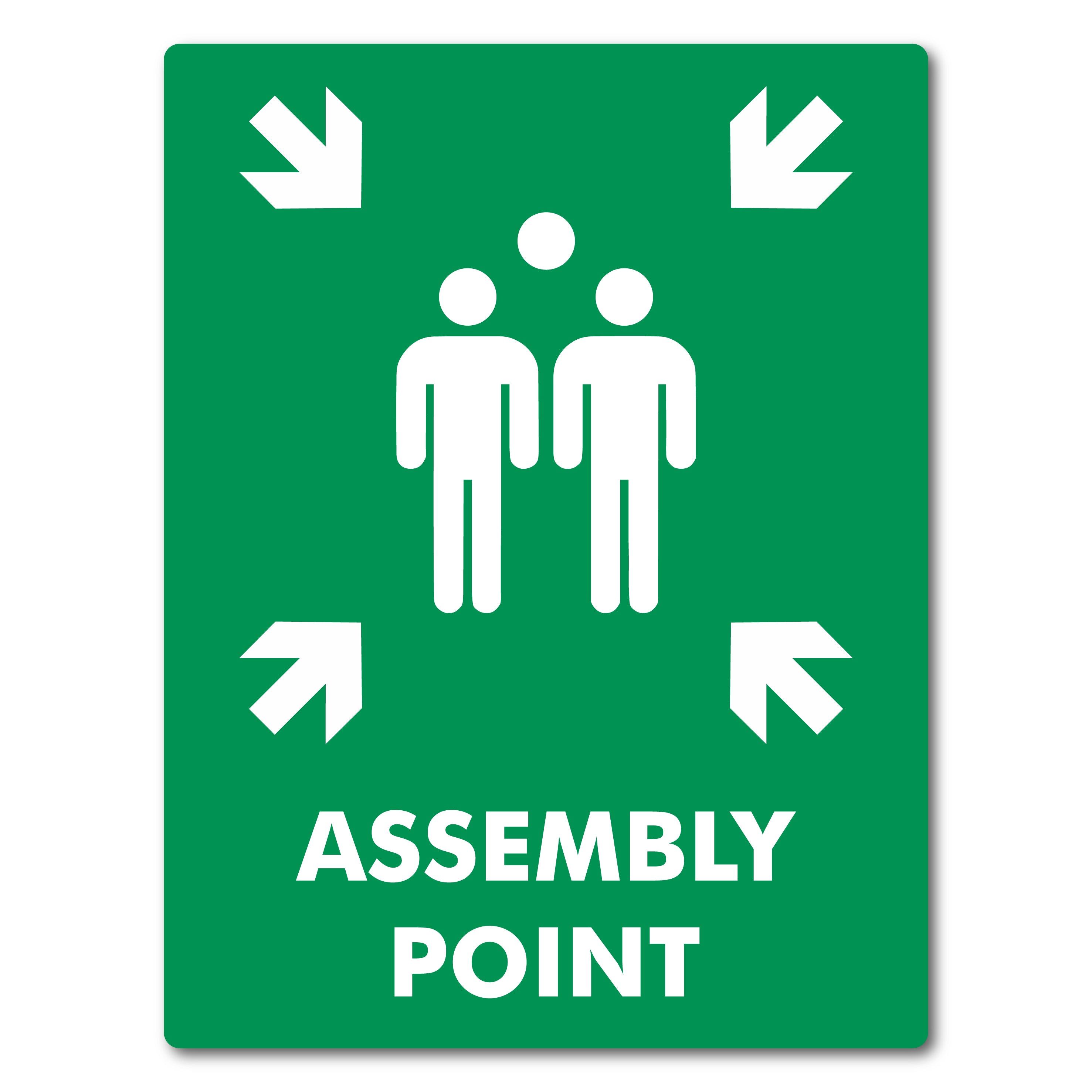 35cm X 46cm Assembly Point Labels - Pack Of 2 – Labels.co.za