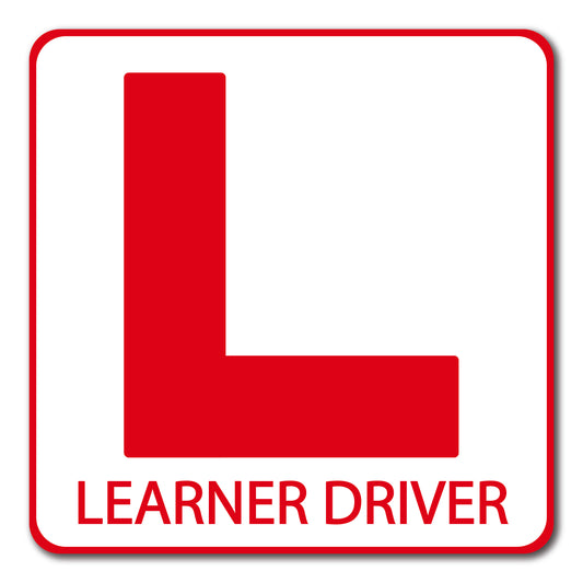 20cm Learner Driver Labels - Pack of 10