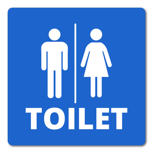 20cm Toilet Sign Labels - Pack of 2