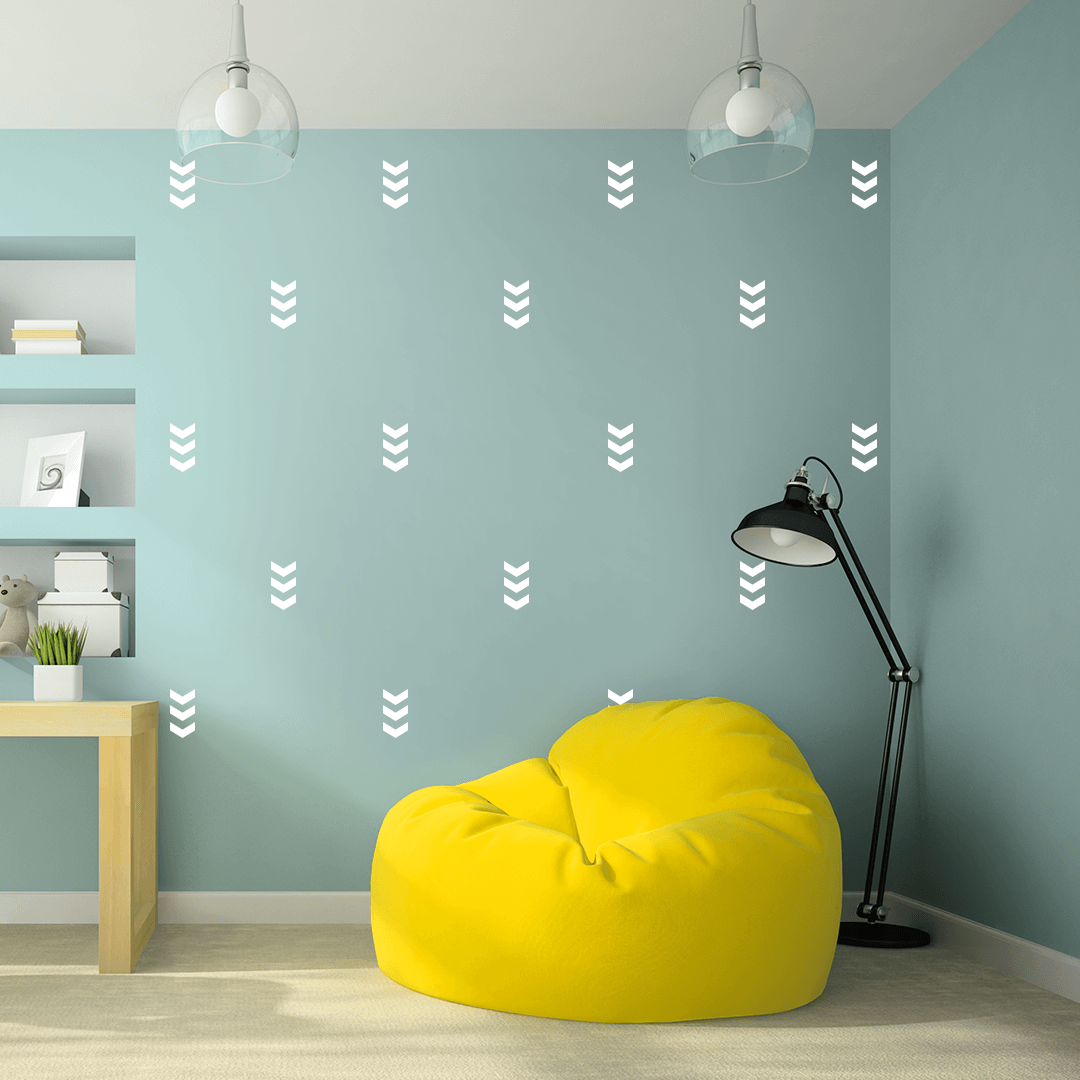 Chevron Pattern - White