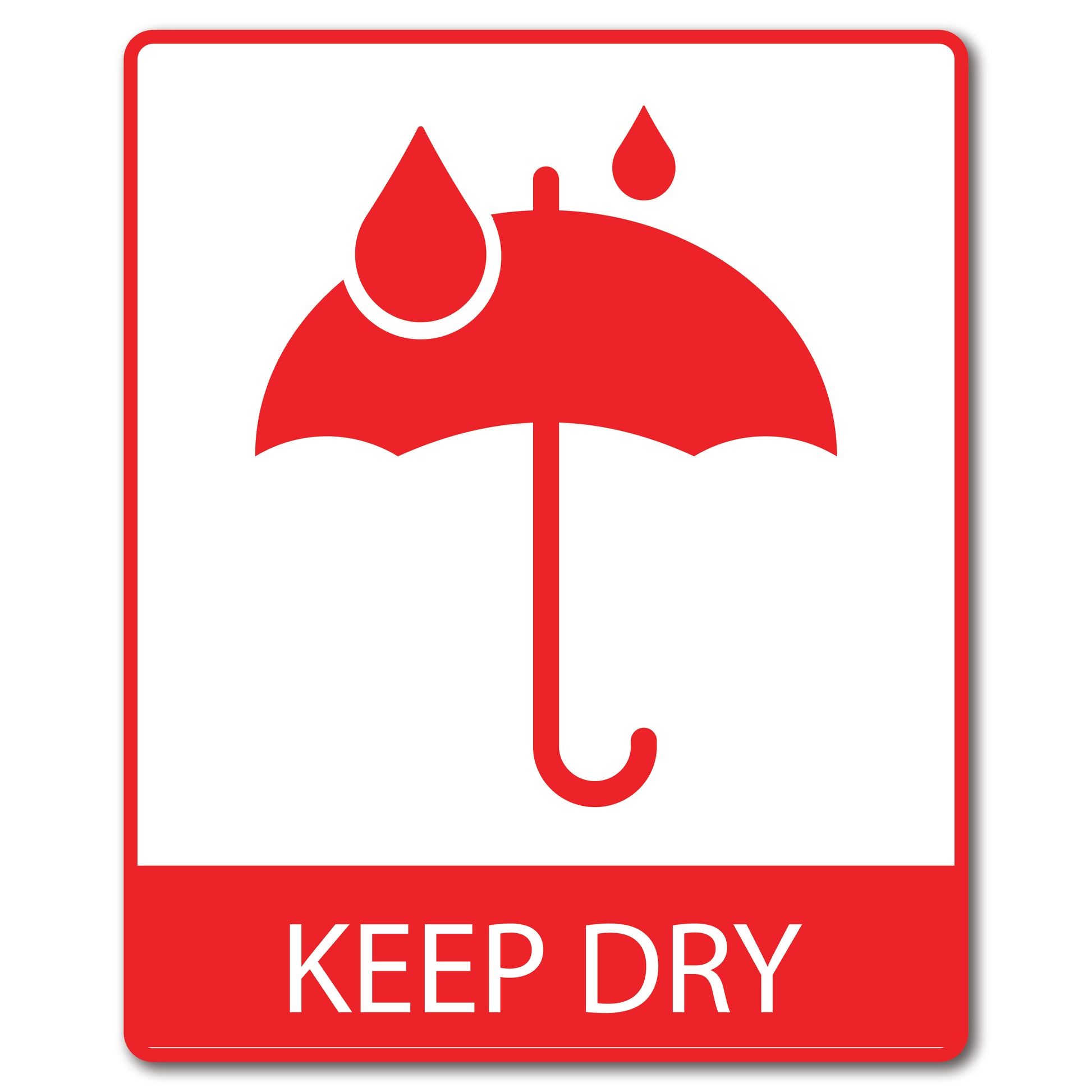 9cm x 11cm Keep Dry Labels – Labels.co.za